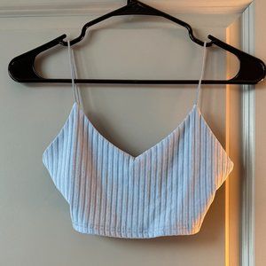 Blue Cropped Cami from Shein